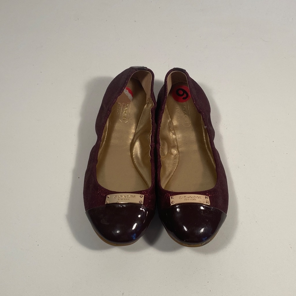Coach Darsi Ballet Flats Women Size 6 B - Picture 4 of 9